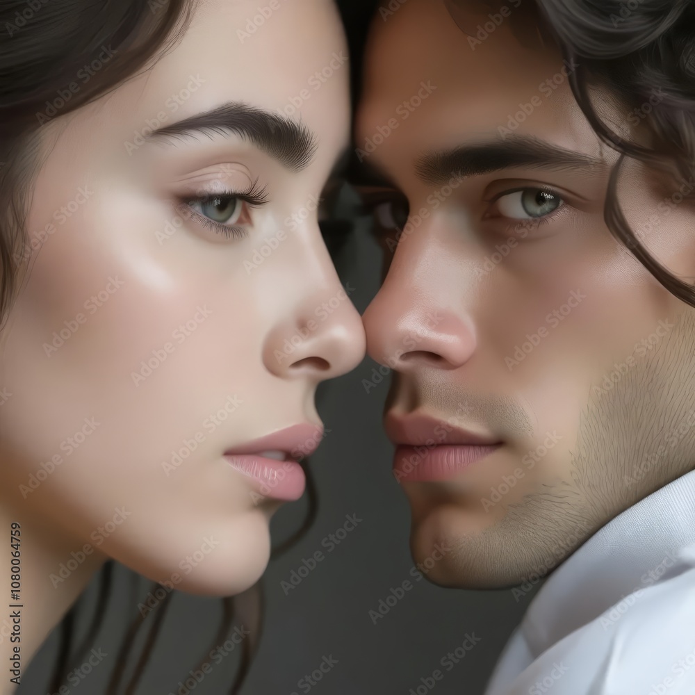 they are looking at each other while they are close together they are looking at each other while they are close together