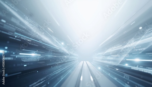Dynamic Digital Background with Blue Gradients and Geometric Shapes