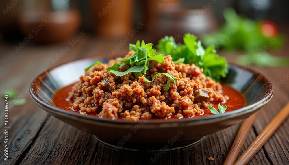 Delicious meal served in a bowl ready to be enjoyed Delicious meal served in a bowl ready to be enjoyed