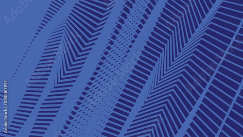 Blue sky zig zag stripes line abstract background for backdrop or fabric style