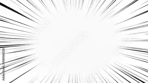 cartoon concentration lines  animation. Radial white comic lines animation, concentration lines video footage background, speed concentration lines, cartoon style  Manga concentrated lines.