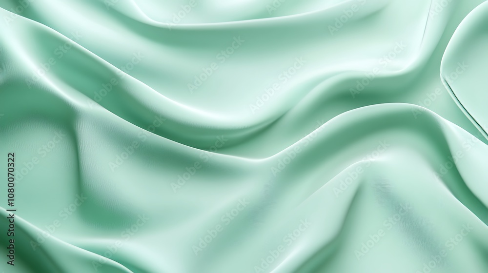 Fototapeta premium Background of pastel mint with soft, smooth texture