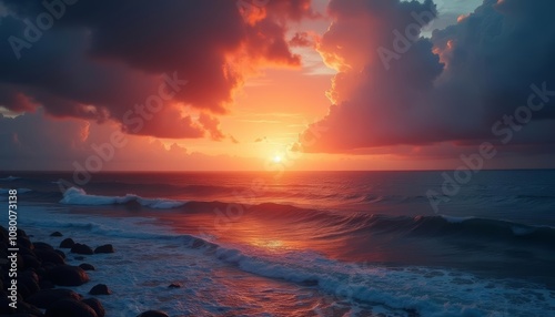  Sunsets final embrace with the sea