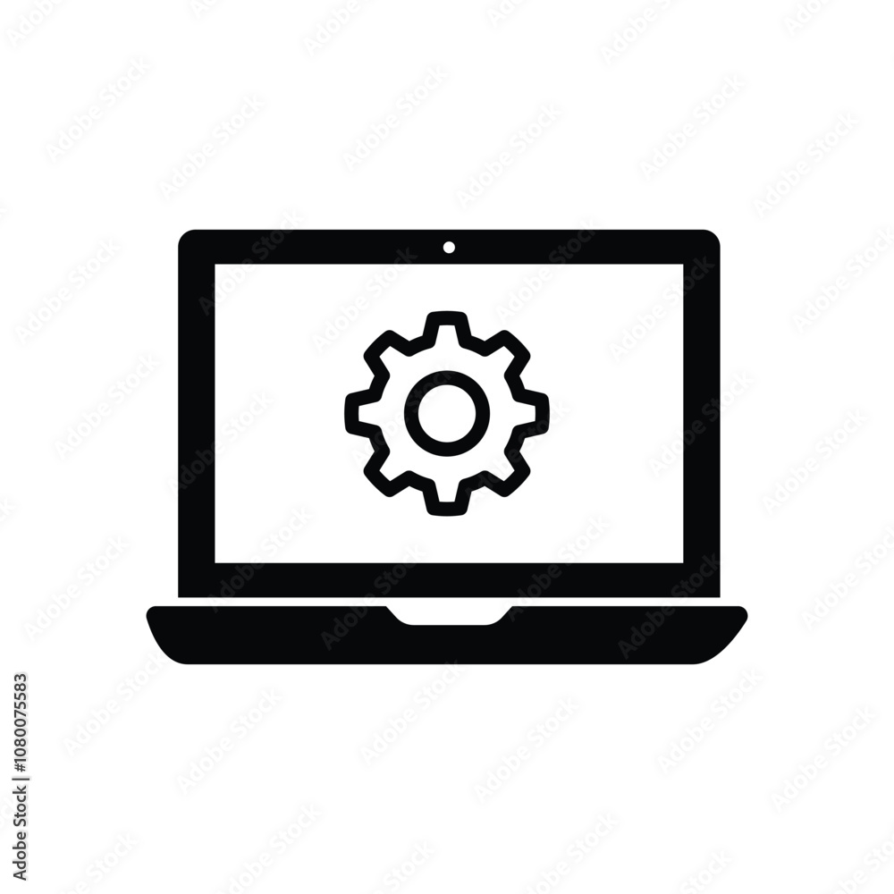 Settings or Computer Setup Progress Symbol. Configuration Wizard Icon. Settings or Computer Setup Progress Symbol. Configuration Wizard Icon.