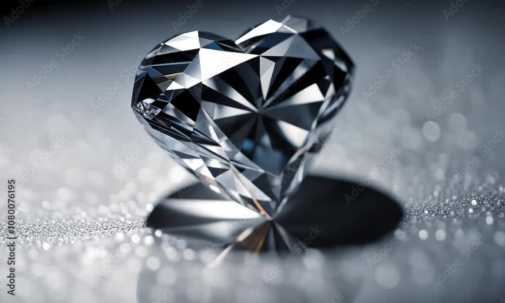 Heart shaped diamond.