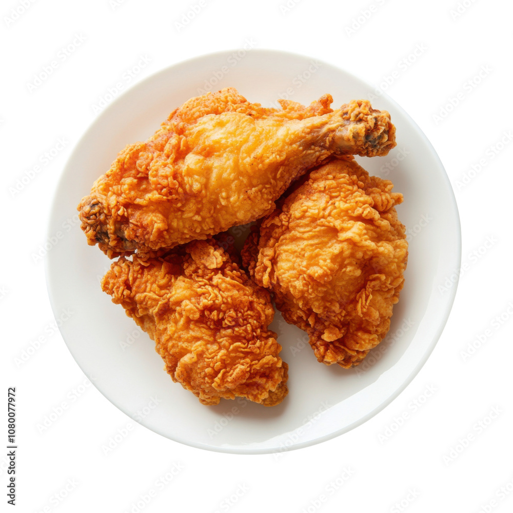 Golden Fried Chicken with Crispy Coating - A Classic Comfort Food Favorite PNG Icon on transparent background Golden Fried Chicken with Crispy Coating - A Classic Comfort Food Favorite PNG Icon on transparent background