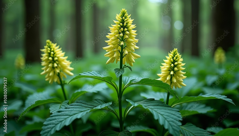 Natures vibrant symphony in the heart of the forest Natures vibrant symphony in the heart of the forest