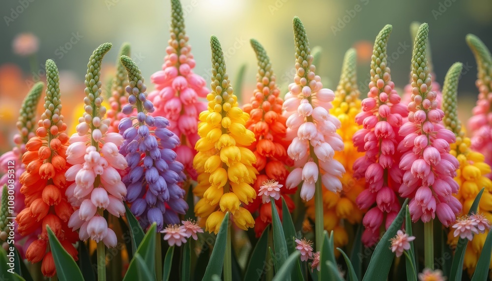 Vibrant bouquet of tulips in bloom Vibrant bouquet of tulips in bloom