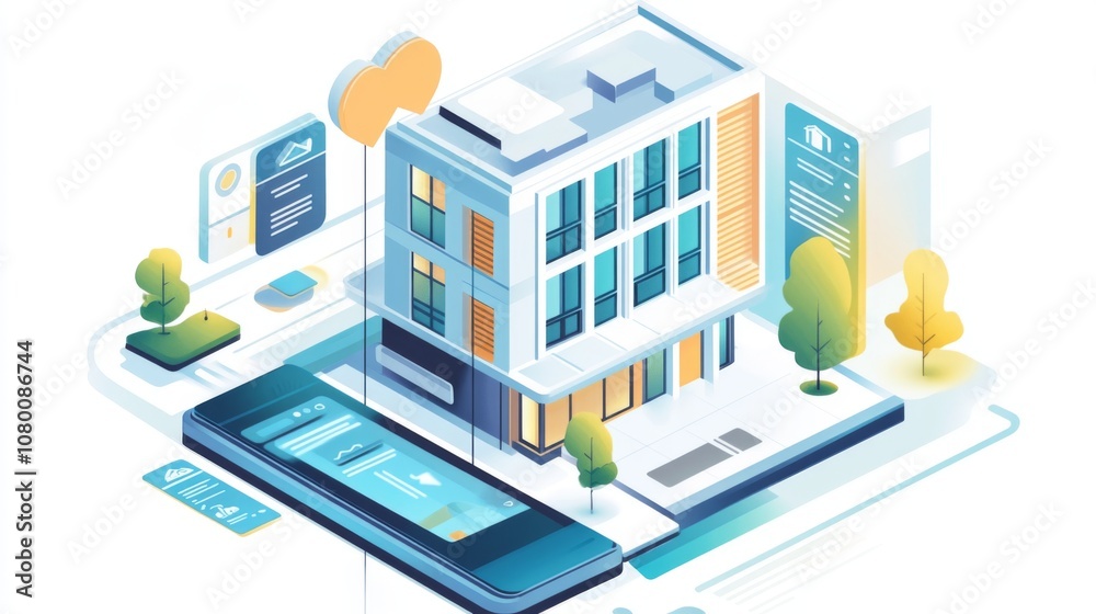 Obraz premium Smart Home Automation: Modern Architecture & Technology