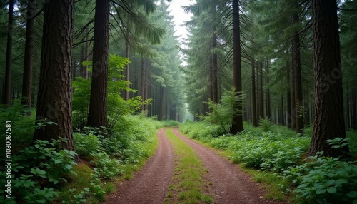  Exploring the serene path through the heart of the forest