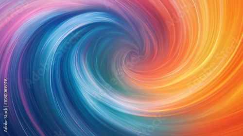 This is a cool, colorful background with a swirling, abstract design that looks like something from the 1960s. It's perfect for creating a banner or mockup.