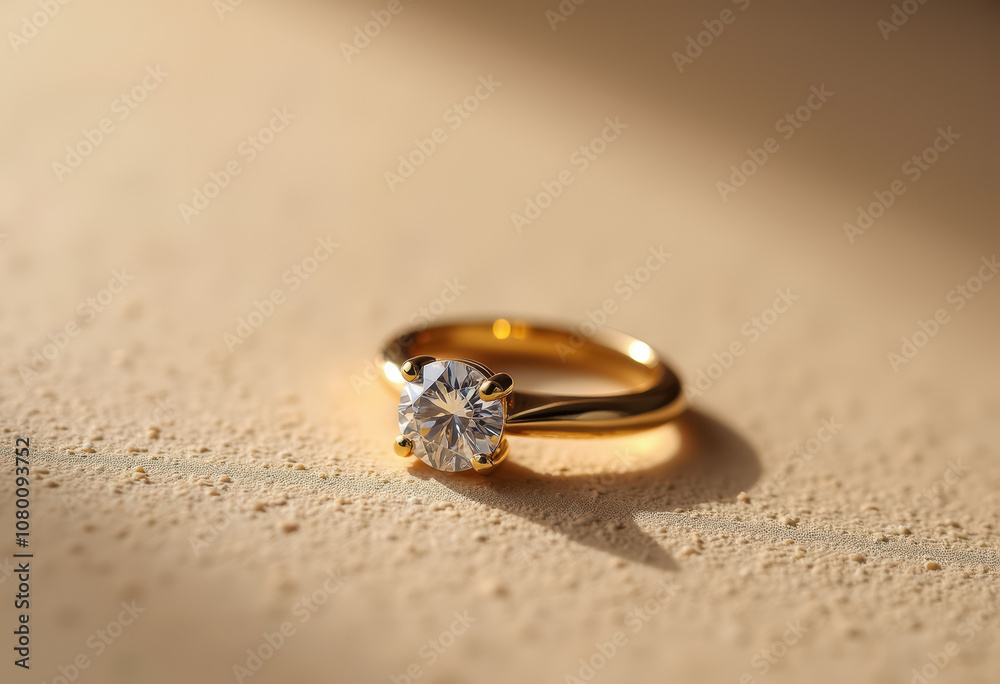 Solitaire diamond ring