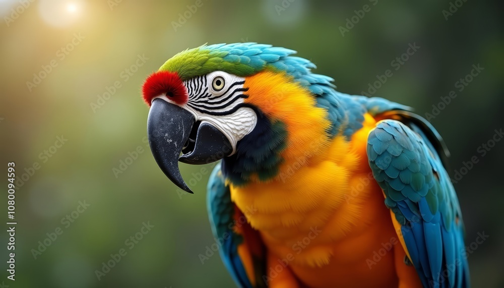 Obraz premium Vibrant Parrot in Natures Palette