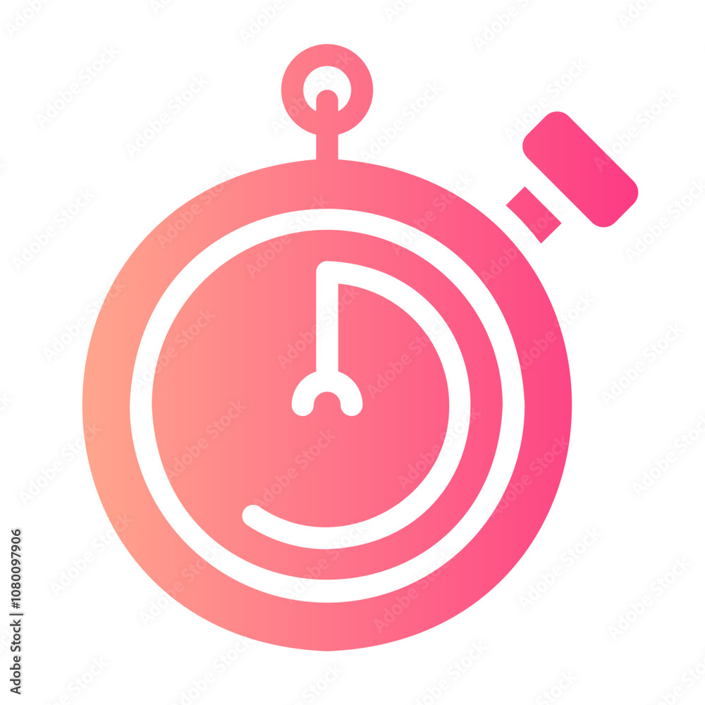 stopwatch Gradient icon stopwatch Gradient icon