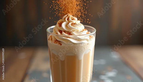  Indulge in a frothy cinnamonspiced delight photo