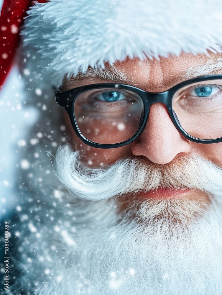 Santa's Serious Gaze Santa's Serious Gaze