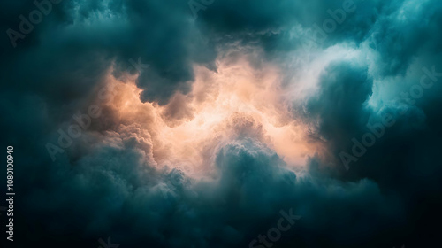 Dramatic Storm Clouds Abstract Background