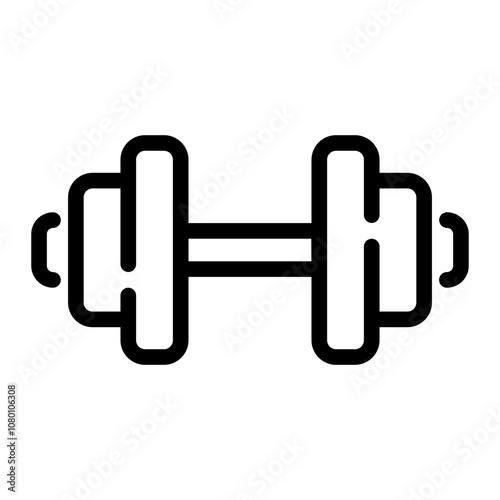 dumbbell Line Icon