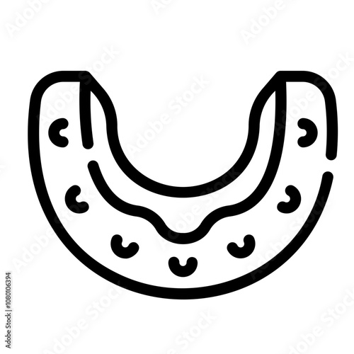mouth guards Line Icon
