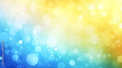 Bright yellow and blue gradient for fresh, lively background use