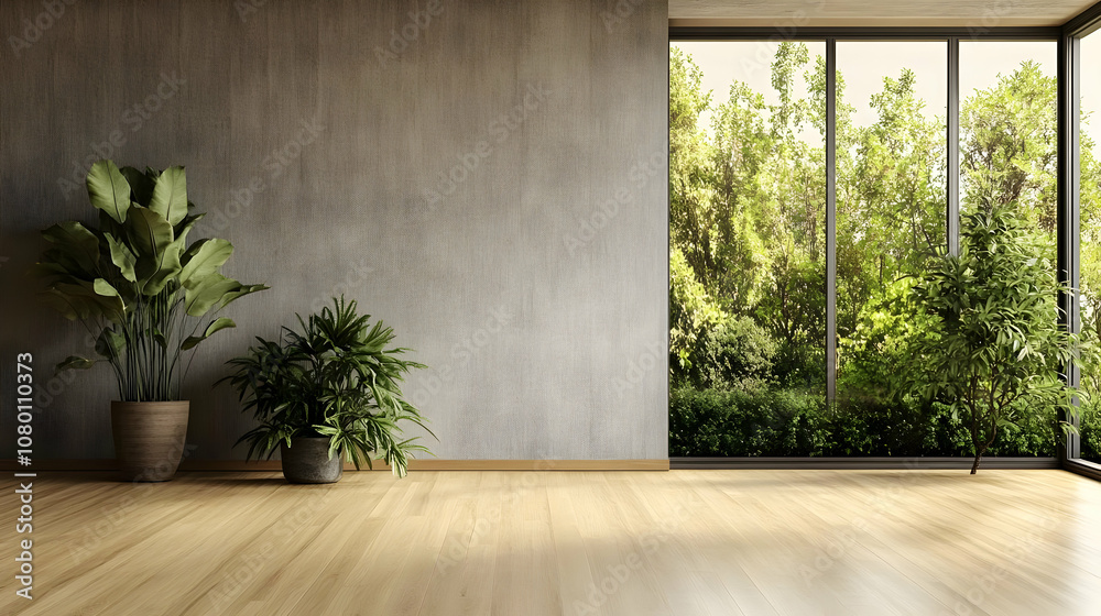 Minimalist Interior Design with Large Window Minimalist Interior Design with Large Window