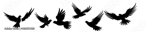 artistic sketch of birds soaring in the sky with elegant lines