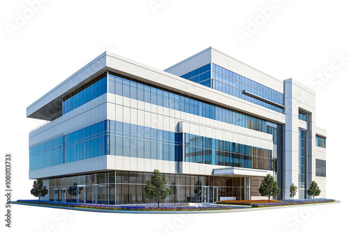 Hospital Building isolated on a transparent background