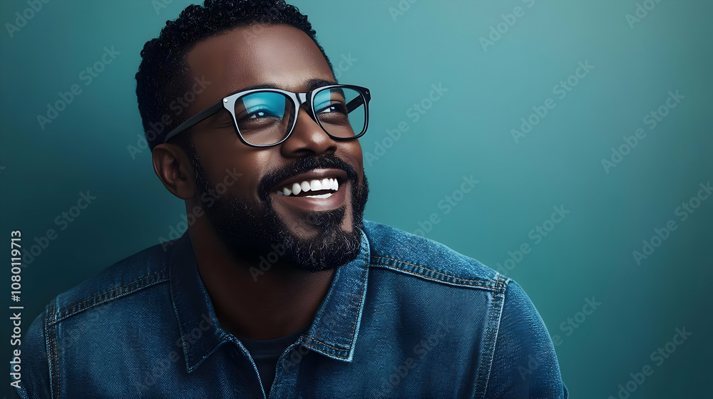 Smiling Man in Glasses - Portrait Photo