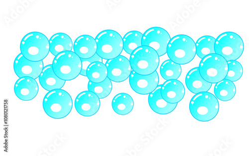 bubbles on white background 