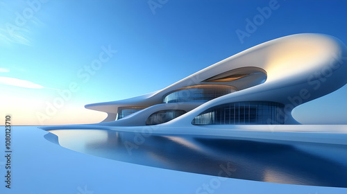 Futuristic Architecture 3D Render