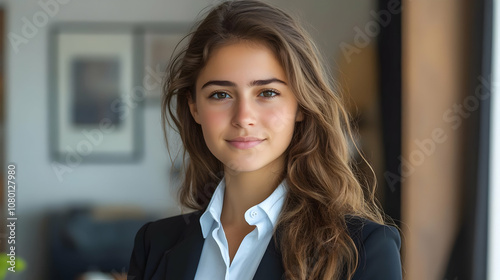 Portrait of a Woman in a Black Blazer, Photo