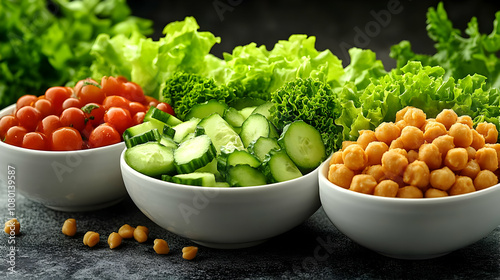 Healthy Salad with Chickpea...