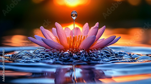 Water Droplet on a Water Li...