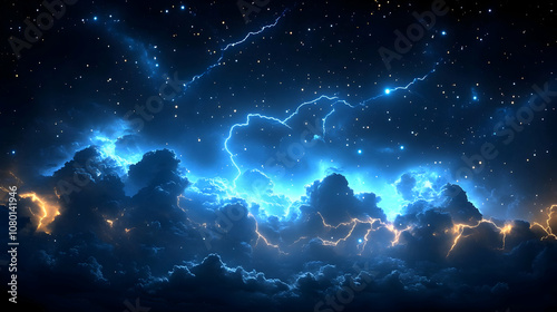 Dark Clouds and Lightning B...