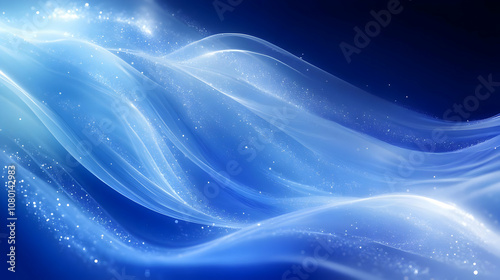 Abstract Blue Background wi...