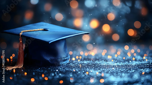 Graduation Cap with Sparkli...