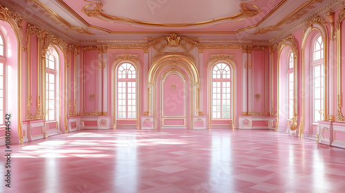 Pink and Gold Ballroom 3D R...