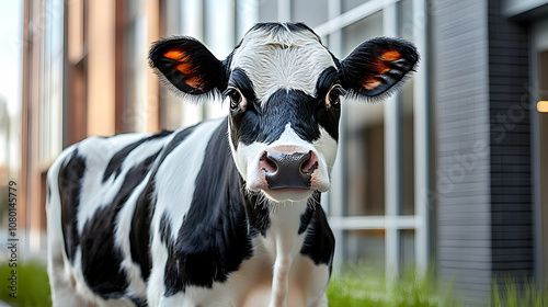 Black and White Calf Portra...