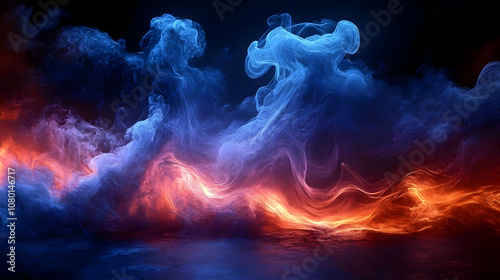 Abstract 3D Background with...
