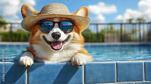 Dog Wearing Sunglasses and ...