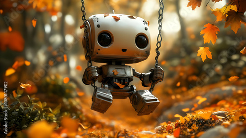 3D Illustration of a Robot ...