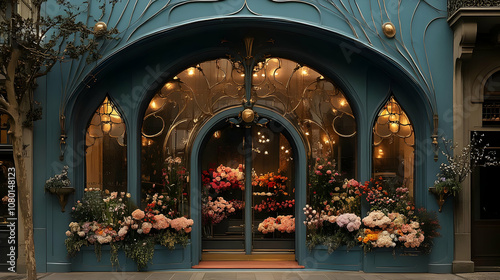 Ornate Floral Shop Window I...