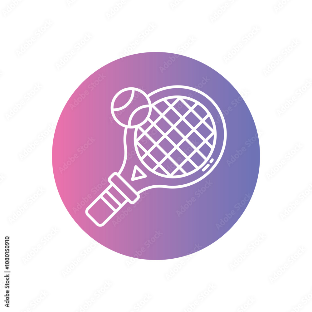 Tennis Racket vector icon stock illustration Tennis Racket vector icon stock illustration