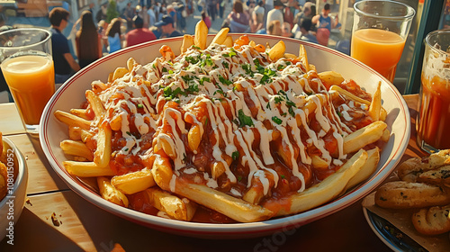 Loaded French Fries with Sa...