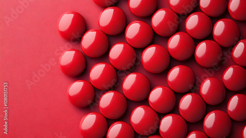 Red Shiny Round Buttons Abs...