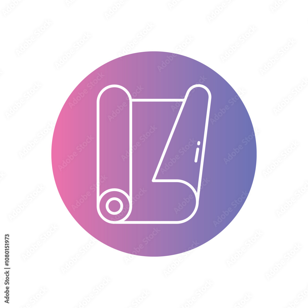 Gymnastics Mat vector icon stock illustration Gymnastics Mat vector icon stock illustration