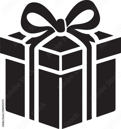 Gift Box silhouette vector illustration design