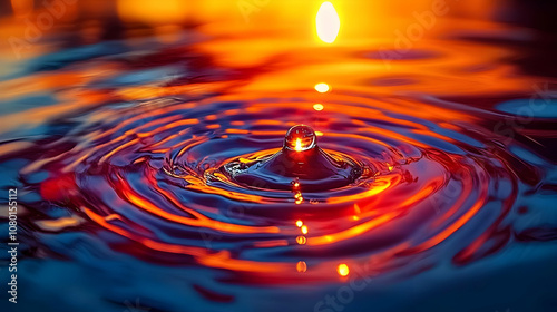 Water Drop Reflection in Su...
