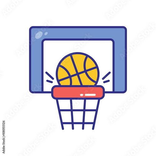 Basketball vector icon stock illustration