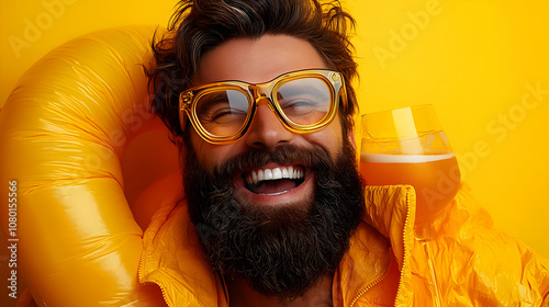 Man With Sunglasses and Bee...